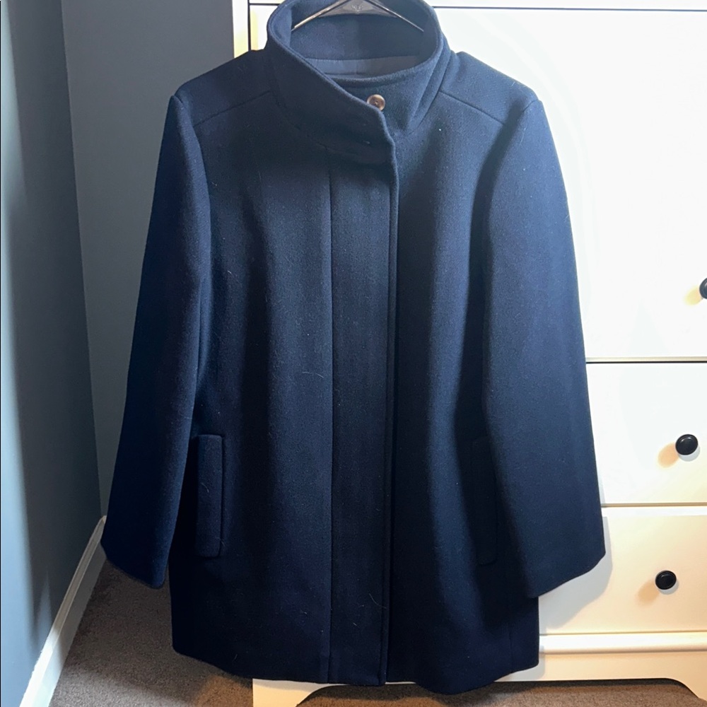 J. Crew Classic Navy Pea Coat